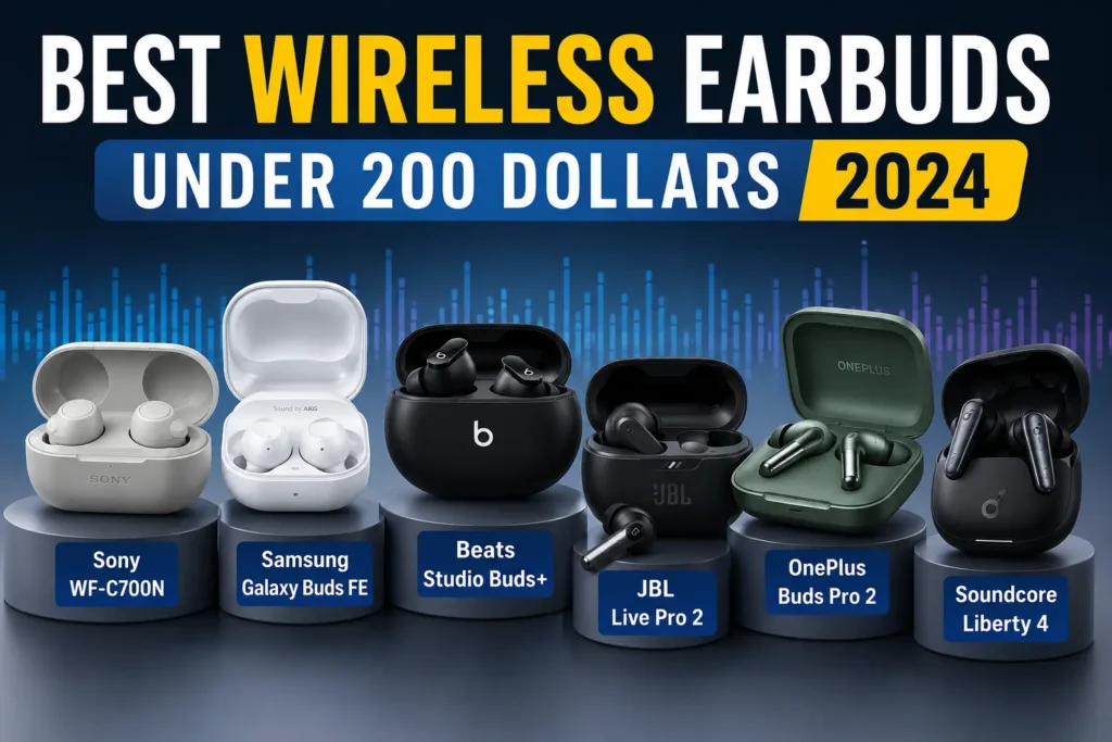 Best Wireless Earbuds Under 200 Dollars 2024