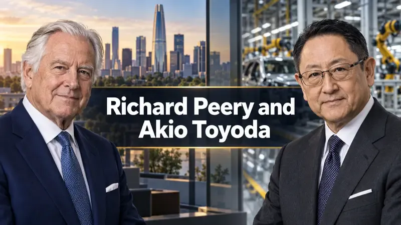 Richard Peery and Akio Toyoda